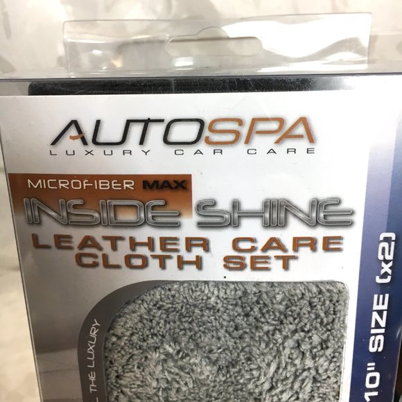 Microfiber Leather Care Cleaning Cloth Set of Two Auto Spa NWT - Picture 3 of 9